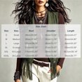 thumbnail image 3 of Guieoi Fringe Vest for Women Faux Suede Sleeveless Tassel Top Outerwear Casual Layering Dressy Tank Army Green M, 3 of 6