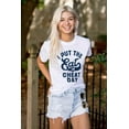 thumbnail image 3 of I Put Eat In Cheat Day Funny Foodie Plus Size Crewneck Graphic Tee Shirt Brisco Brands 4X, 3 of 4