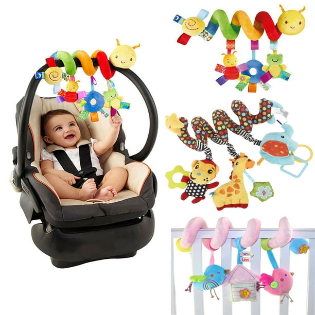 Baby Crib Cot Pram Hanging Rattles Spiral Stroller&Car Seat Toy with