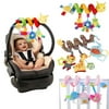 Pixnor Baby Crib Cot Pram Hanging Rattles Spiral Stroller & Car Seat Toy with Ringing Bell