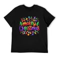 thumbnail image 5 of Merry Christmas Men Short-Sleeve T-Shirt Novelty Graphic Tees Fashion Crew Neck T Shirt Cotton Tops, 5 of 10