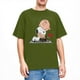 thumbnail image 1 of Camiseta para hombre Peanuts Charlie Brown y Snoopy Heart, camisetas de hip hop para playa, ropa de algodón con estampado vintage, talla grande 5XL, 1 of 5