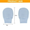 thumbnail image 2 of Bekayaa Non-Scratch Newborn Gloves, 6 Pairs, Solid Color, Perfect for 0-6 Months Old Babies, 2 of 5