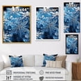 thumbnail image 4 of Designart "Snowflake Tranquility at Sunrise III" Landscapes Canvas Wall Art - Traditional Blue Winter Landscape Living Room Canvas Art, 4 of 6