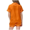 thumbnail image 5 of JAJAHO Girls Pajamas Merry Christmas Holiday Satin Sleepwear Short Sleeve 2 Piece Set Sizes 2-13Y, 5 of 6