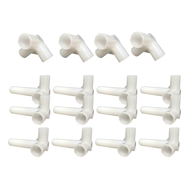 Conector vías,Conector de tubería de muebles de codo de montaje de PVC de 3 vías,Codo de montaje de tubería de 3 vías de 1/2 pulgada de servicio pesado,Conectores de muebles de Colco Conector de tres vías