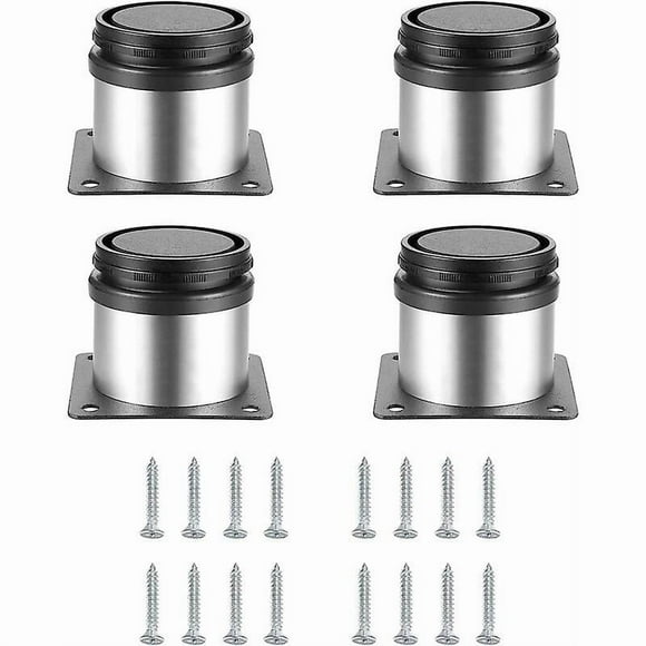 8 Pieces Adjustable Furniture Legs, Metal Height Adjustable Table Leg, Kitchen Furniture Feet, Furniture Legs Cabinets Shelves Table Stainless Steel,