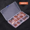 thumbnail image 3 of Crush Washers,280pcs 12 Sizes Assorted Copper Seal Copper Flat Rings Exceptional Craftsmanship, 3 of 14