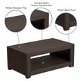 thumbnail image 4 of Flash Furniture Chocolate Brown Faux Rattan Coffee Table, 4 of 8