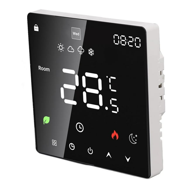 LCD Display Touchscreen Thermostat Intelligent Temperature Controller Smart Programmable Thermostat For Floor Heating
