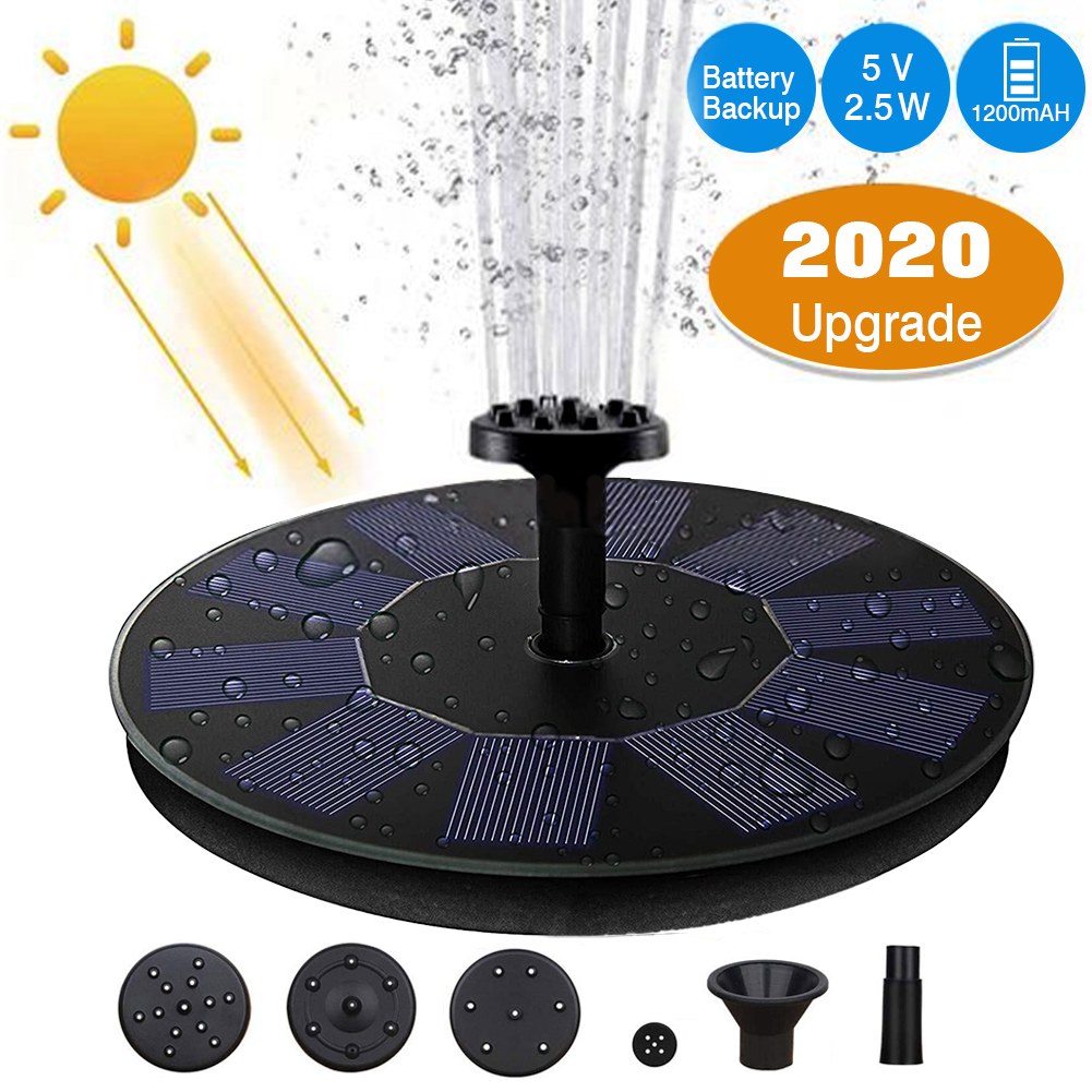 Akoyovwerve Solar Fountain Pump Waterproof Solar Panel Water Pump Kit
