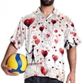 thumbnail image 4 of Valentine's Day Love Men's Short Sleeve Beach Shirts, Casual Printed Button Down Summer Shirts for Men and Women, 4 of 6
