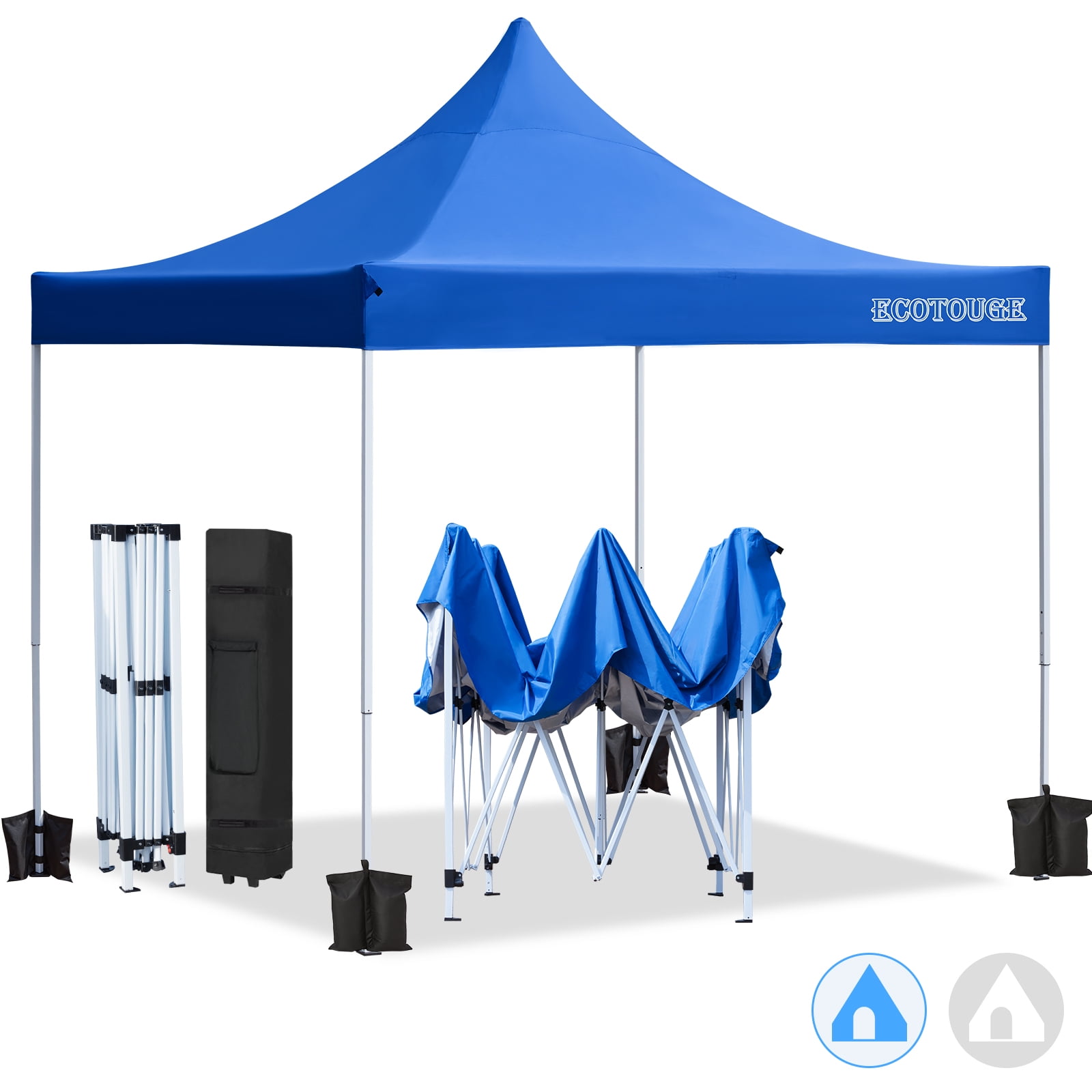 Buy 10 x 10 Pop Up Tent Canopy with Wheeled Roller Bag, Fold Instant