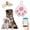 Pink, variant on BotaniNest Cat Dog Mini Tracking Prevention Smart Anti-Loss Device Tool Portable Pet Tracking Locator Bluetooth 5.2 Mobile Key Mini Realtime- Finder Device