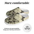 thumbnail image 6 of Haiem Vintage Floral Print Women's Fuzzy Memory Foam House Slipper Cozy Home Footwear Non-slip Winter Slippers-39/40, 6 of 7