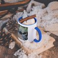 thumbnail image 5 of 3dRose, Delicious Solitude by Frank Bramley Impressionist , 15oz Two-Tone Blue Mug, 5 of 7