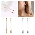 thumbnail image 4 of Pendientes colgantes Fernando Gota en forma de lágrima Oro dorado 6 Cm para Mujer, 4 of 8