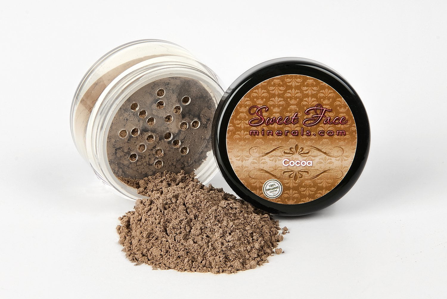 GLAM KIT (COCOA) Full Size Mineral Makeup Set Matte Foundation Bare Face Sheer Powder Cover