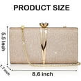 thumbnail image 2 of CAILDANL Evening Bag Small Clutch Purses Leopard Purse Formal Wedding Handbag for Women Fashion Crossbody Bags With Chain, 2 of 6
