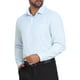 thumbnail image 4 of CAMISA DE NEGOCIO DE MANGA LARGA CON BOTONES PARA HOMBRES INSPIRAR CHIC M PATTERN M BLANCA AZUL, 4 of 5