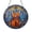 Acrylic 3.5 Inch, variant on Cello Stained Glass Suncatcher Round Window Hanging Musical Instrument Panel for Home Decor Artistic Music Gift
