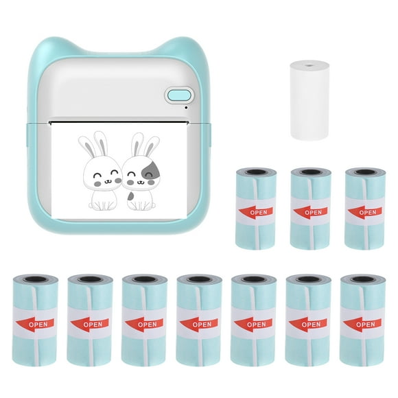 Amdohai Mini Pocket Photo Printer Portable Thermal Printing Machine 203dpi Wireless BT Connection for Picture