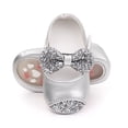 thumbnail image 4 of Otqutp Children Soft Sole Sneakers Baby Girls Boys Bowknot Sandals Outdoor Casual Princess Shoes Leather Shoes Toddler First Walking Shoes, 4 of 6