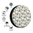 thumbnail image 4 of KLL Winter Woodland Friends Pattern 14-17 inch Spare Tire Cover Universal Wheel Protector for Truck SUV Trailer Camping Rv Tire Covers-17 inch, 4 of 6