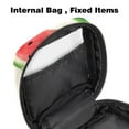 thumbnail image 4 of Watermelon Sanitary Napkin Storage Bag, Menstrual Pad Bag Portable Nylon Oxford Cloth Menstrual Cup Pouch with Zipper for Teen Girls Women Ladies, 4 of 6