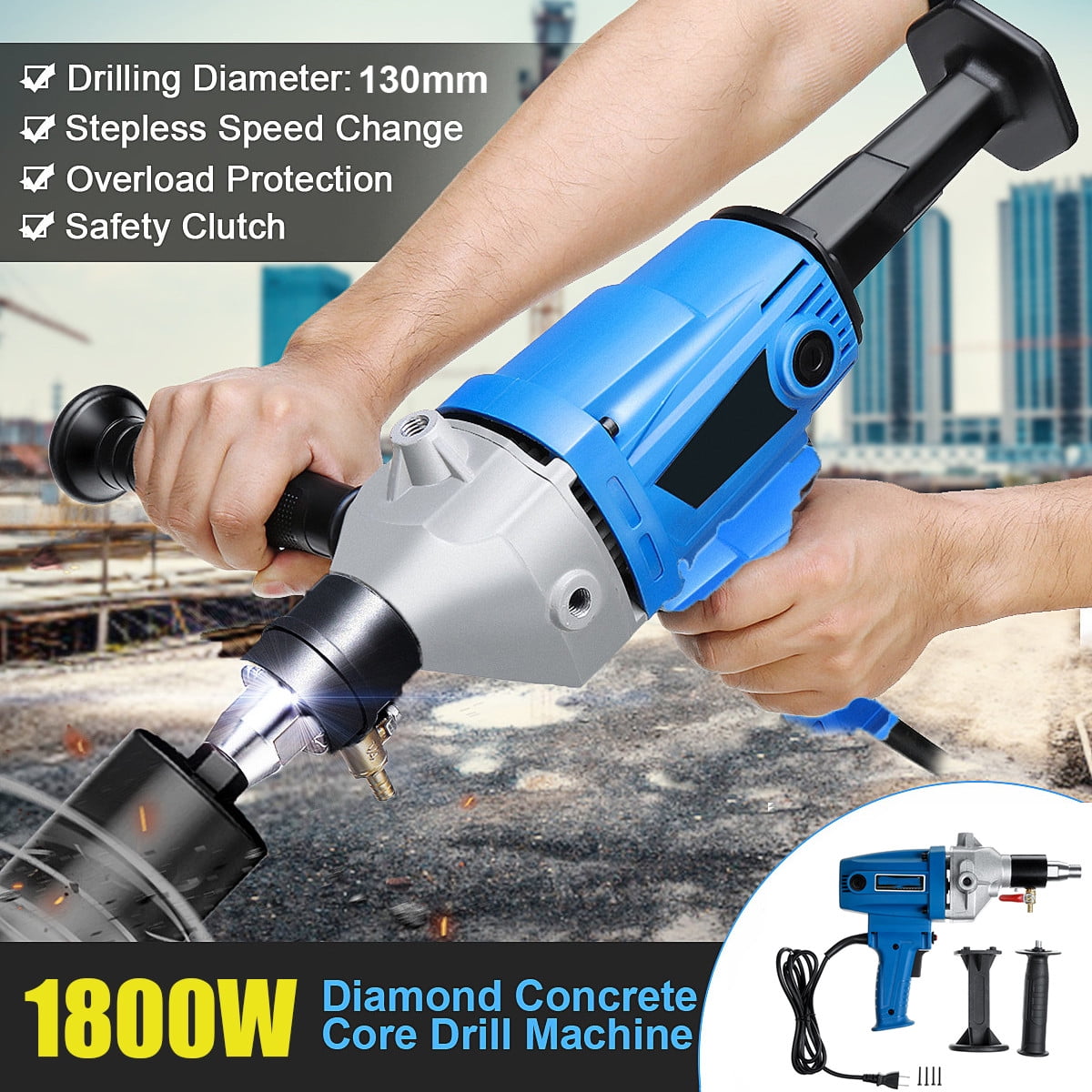 130mm Diamond Core Drill Wet/Dry 