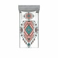 thumbnail image 2 of Tribal Bedding Set with Sheet & Covers, Mexican Symmetrical Design 4 Corner Art Pattern, Printed Bedroom Decor 2 Shams, 4 Sizes, Teal and Coral Pink, by Ambesonne, 2 of 3