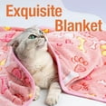 thumbnail image 4 of Pet Soft 1 Pack 3 Pet Blankets for Dogs - Fluffy Cats Dogs Blanket for Small Medium & Large Dog, Cute Print Pet Throw Puppy Blankets F ce (Bones, 3S), 4 of 4