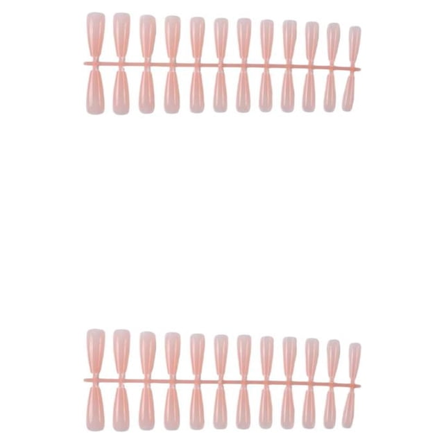 Uñas postizas Soidarity 24 piezas acrílicas francesas 23 color carne