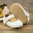 thumbnail image 6 of Meckior Baby Girls Dress Shoes Infant Mary Jane Bowknot Flats None-Slip Sole Princess Shoes for Newborn 3-18 Months, 6 of 6
