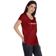 thumbnail image 2 of Inkmeso Scoop Neck Positive Vibes Only Tshirt Inspiration Typographic Tee Tops, 2 of 9