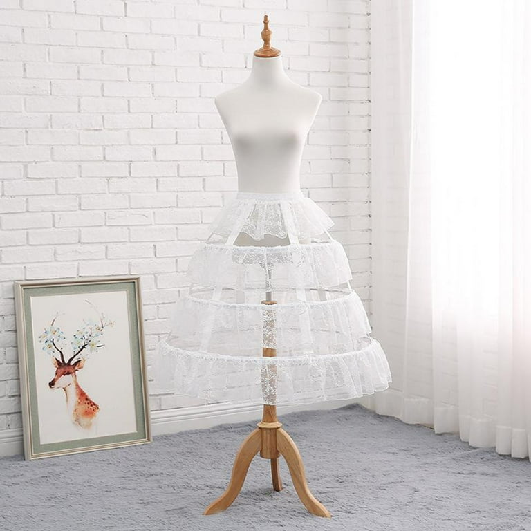White tulle cheap cage skirt