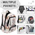 thumbnail image 3 of KUIFORTI Horse Bow Bookbag with Lunch Box Girls Backpack Set 4Pcs Kids School Bag Pencil Pouch Fashion Lightweight for Elementary Middle School Back to School Gifts for Students, 3 of 7