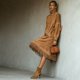 thumbnail image 2 of TaTaai Women's Solid Faux Suede High Neck Long Sleeve Maxi Dress with Fringe Tassel Side Pockets Loose Fit A-Line Vintage for Fall Winter Casual Daily Work Office Party Soft Warm Gift, 2 of 7