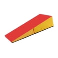 thumbnail image 2 of koolsoo Tapis de Gym Antidérapant Extérieur en Forme de Coin de Fromage pour Yoga Gym Exercice Sports Rouge Jaune, 2 of 9