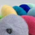 thumbnail image 5 of 2019 Pure Color 25g/ball Knitting Scarf Yarn Wholsale Soft Thin Plush Hand Crochet Thread Sewing DIY Winter Shawl Sweater Yarn 17, 5 of 9