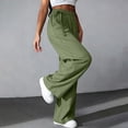 thumbnail image 6 of Karymi Biker Shorts Women Elastic High Waist Side Tie Wide Leg Palazzo Pants, Solid Pleated Front Trousers with Deep Side Pockets, Relaxed Flowy Pants Shorts for Women, 6 of 7