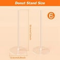 thumbnail image 2 of Donut Stand 6 Pack,Acrylic Bagel Stand,Donut Display Stand for Dessert Table,Bagel Display Tower for Birthday, Wedding, 2 of 3