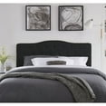 thumbnail image 6 of Naomi Home Cassandra Full size headboard only, Height Adjustable Full Size Bed Headboard, Button Tufted Headboard with 12 Positions, Metal Legs, Wall/Bed Mount, Linen Fabric headboard Full in Black, 6 of 8