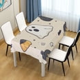 thumbnail image 3 of Yayeee Tablecloths for Rectangular Tables 54 x 54 inch Party Table Cover, Halloween Black Pumpkins, 3 of 6