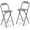 Black, variant on BoldGear Folding Bar Stools Set of 2, Portable Bar Height Stools w/Ergonomic Seat & Comfortable Footrest, Sturdy Metal Dining Chairs w/Anti-Slip Feet for Backyard, Poolside & Patio (Black)