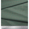 thumbnail image 2 of Soimoi Blue Cotton Voile Fabric Dot & Socks Stripe Print Fabric by Yard 42 Inch Wide, 2 of 3