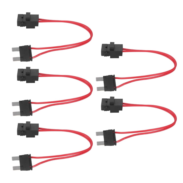 5PCS Car Fuse Holder Connector 16AWG 20A Blade Type Fuse Holder with 5PCS Blade Fuse for Automotive Car Motorcycle