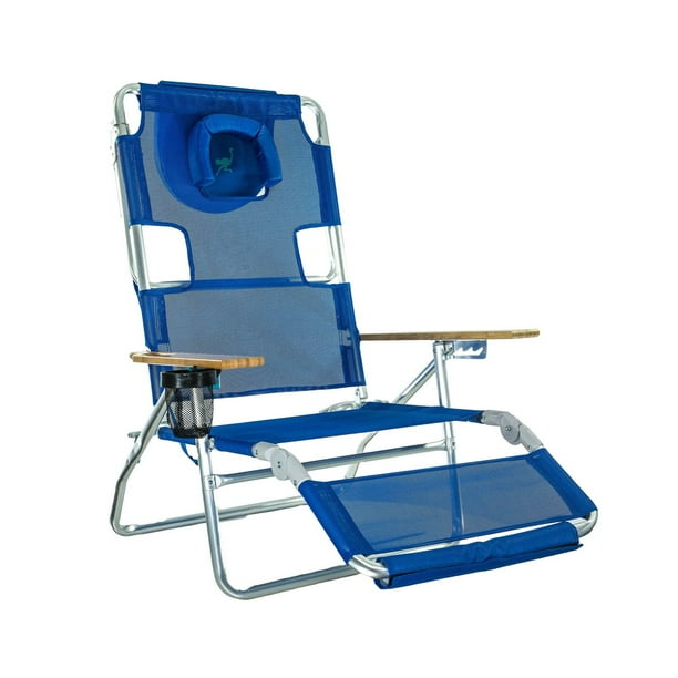 Ostrich 5 position 3N1 LayFlay Aluminum Beach Chair Lounger Chaise with ...