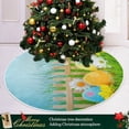 thumbnail image 6 of FMSHPON Decorated Easter Eggs Xmas Christmas Tree Skirt Stand Mat for Holiday Party Decoration Indoor Outdoor 36 inches, 6 of 6