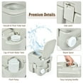 thumbnail image 3 of Costway 5.3 Gallon 20L Portable Travel Toilet Camping RV Indoor Outdoor Potty Commode, 3 of 10